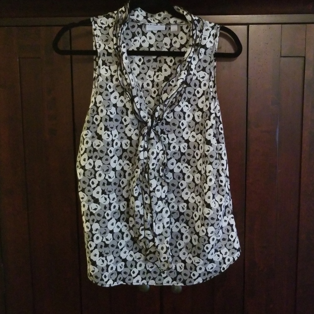 2 for $15! NY & Co. Black White Sleeveless Top
